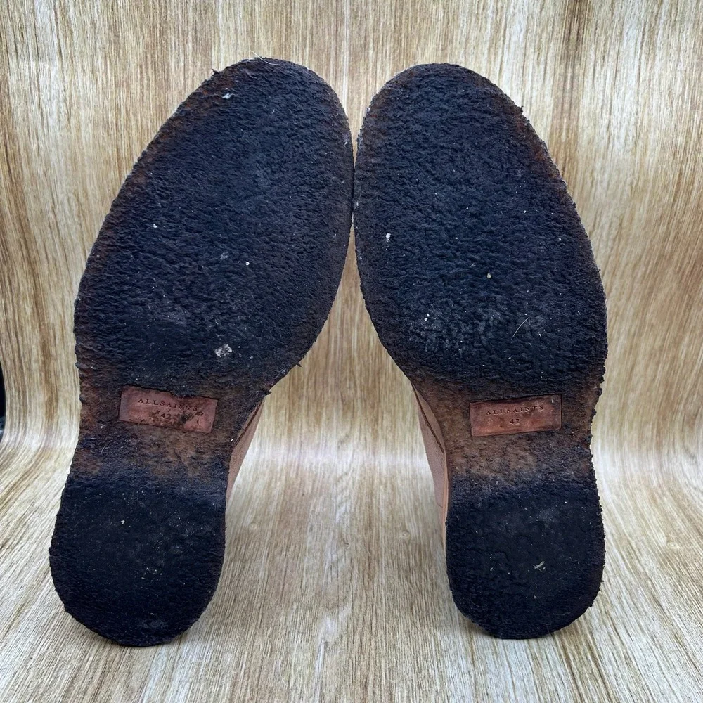 AllSaints Matthias Chukka Boots Men's Size 9 EU 42 Brown Suede‎ Ankle Shoes